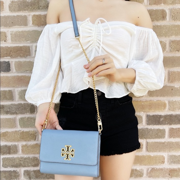 Tory Burch wallet crossbody blue - Picture 4 of 8